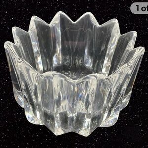 Orrefors vintage fleur crystal bowl‎